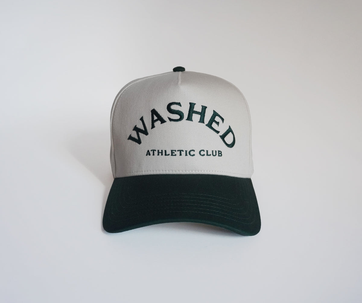 Snapback Club Club Snapback — Green – Washed Athletic Club