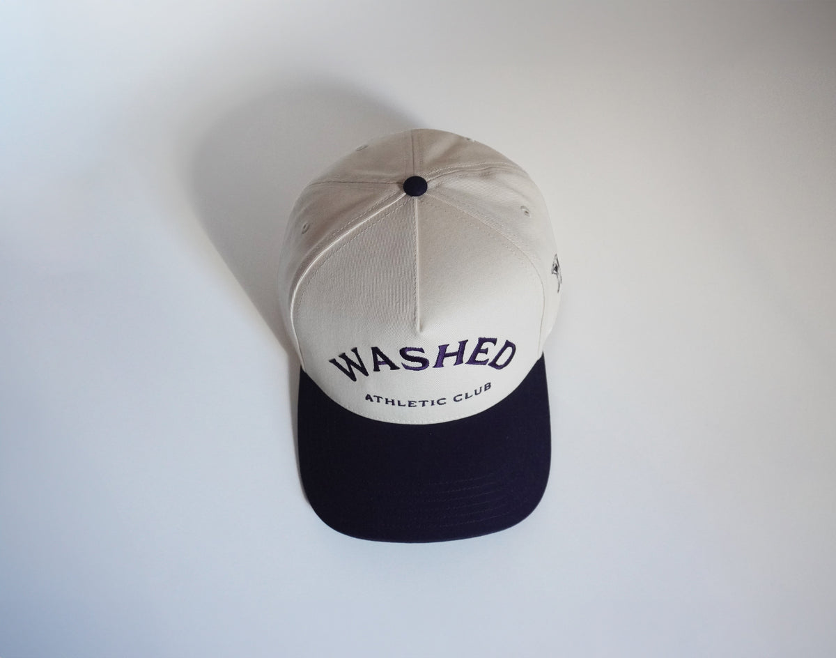 Snapback Club Club Snapback — Navy – Washed Athletic Club